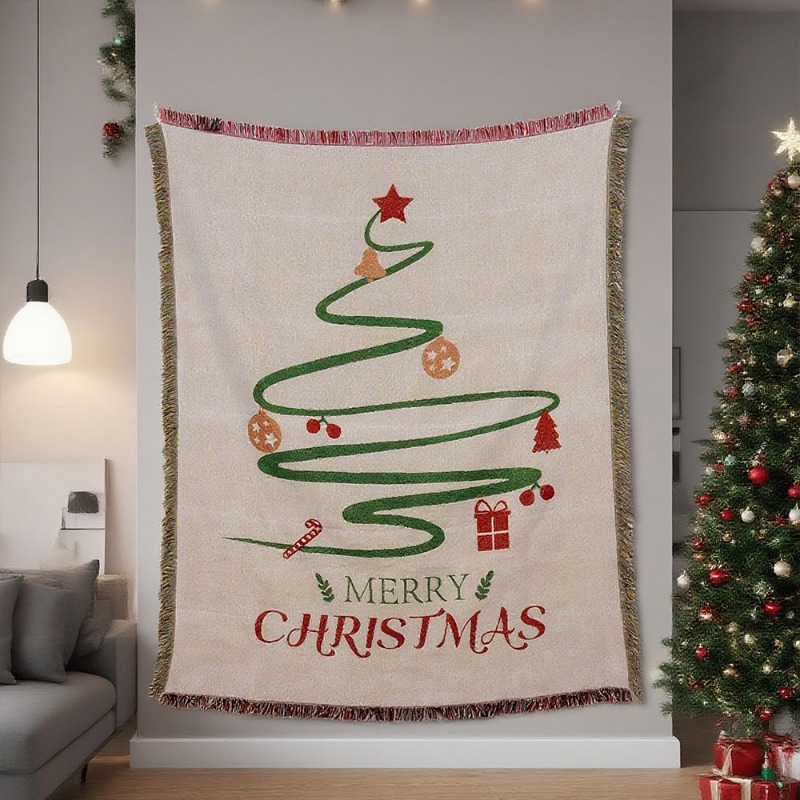 2026 New Christmas Tapestry Wa - Christmas Throw Blanket recension och pris