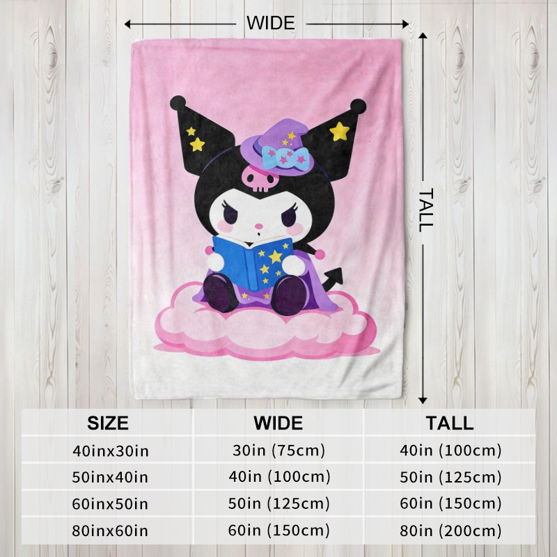 Sanrio Blanket Kuromi Witch Ma - Christmas Throw Blanket recension och pris