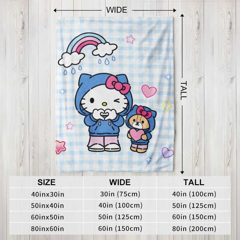 Sanrio Blanket Hello Kitty Bea - Christmas Throw Blanket recension och pris