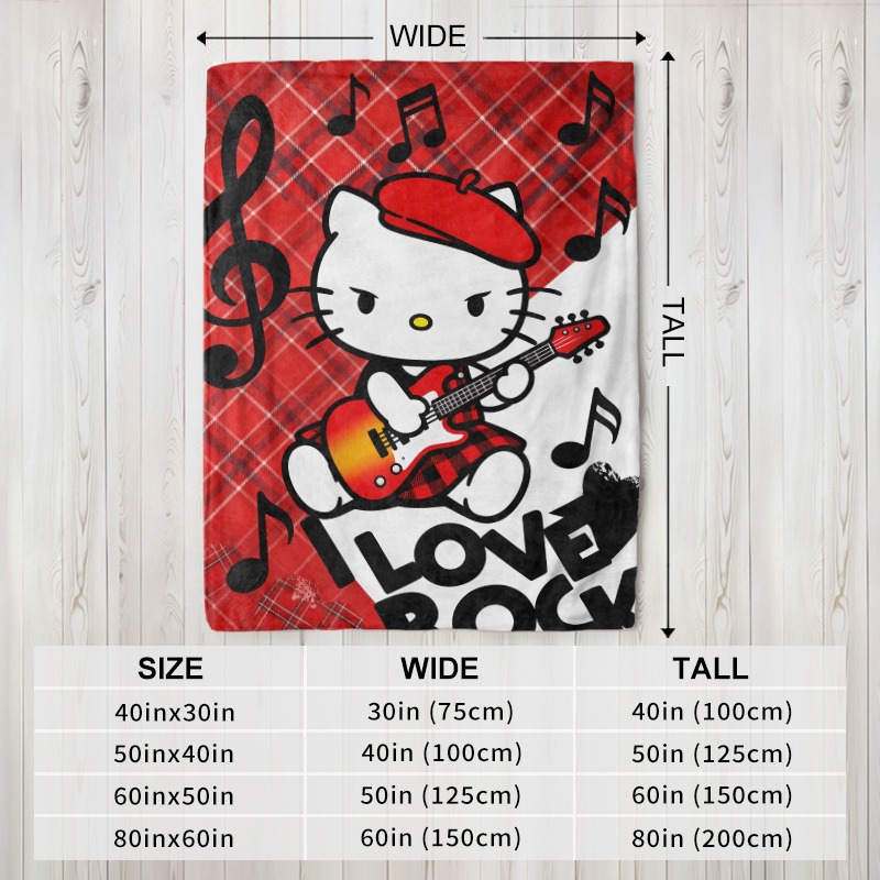 Sanrio Blanket Hello Kitty Roc - Christmas Throw Blanket recension och pris