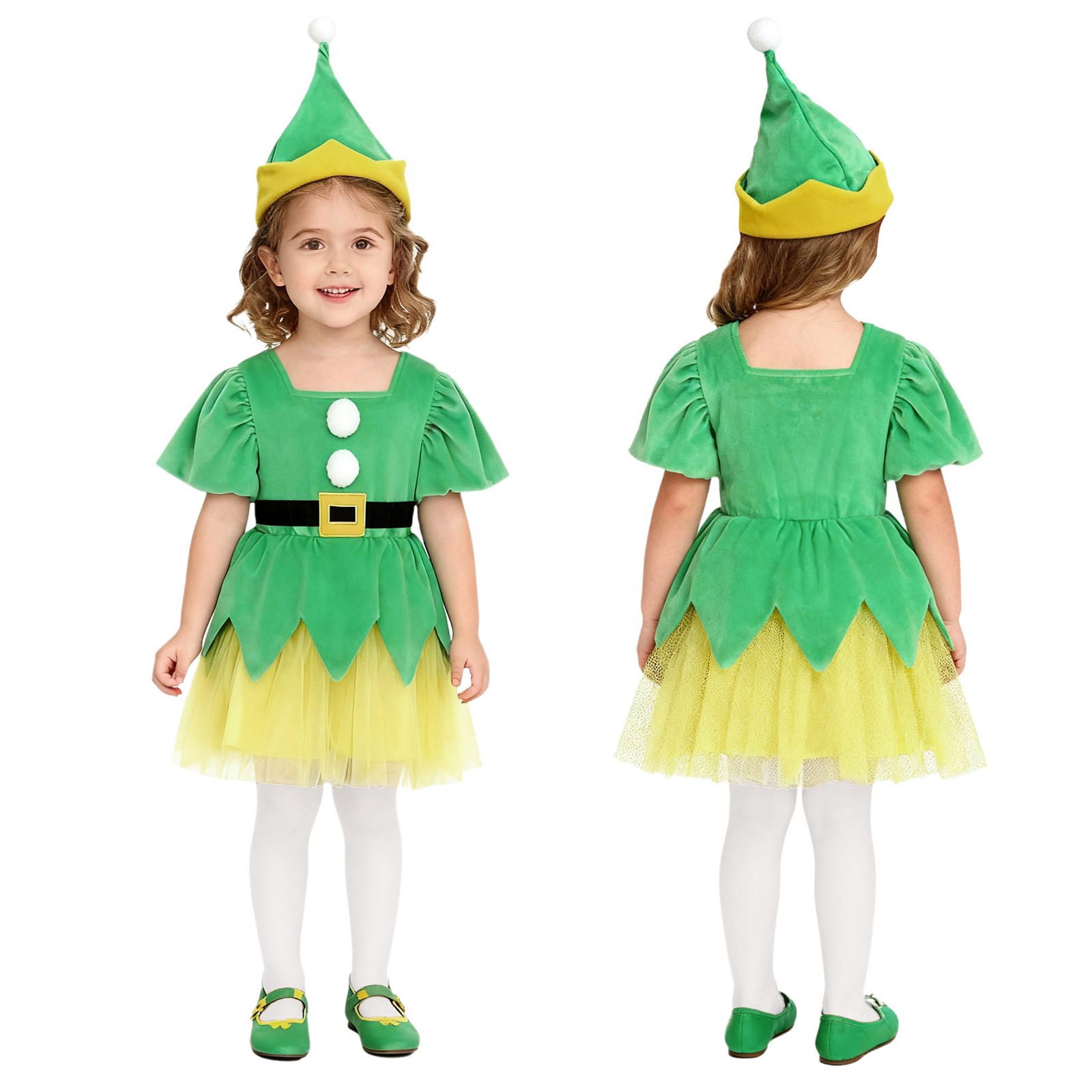 Girls Christmas Santa Helper F - Elf Costume Christmas recension och pris