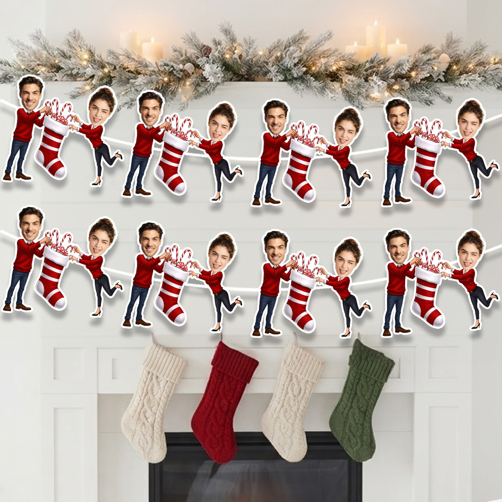 8/16/24PC Custom Photo Christm - Christmas Stocking Hanging recension och pris